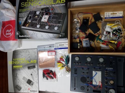 75 project Radio Shack Electronic Sensor Lab complete set kit science sensorslab