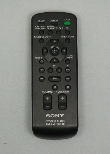 Sony RM AMU009 Remote Control - CMT BX20i CMT FX300i MHC EC909iP MHC EC98P EC99i