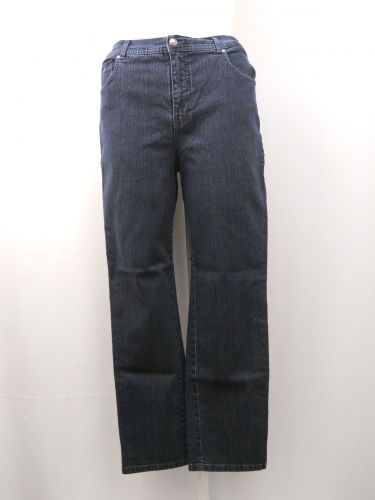 Gloria Vanderbilt Jeans Size 16 Indigo Woman’s Straight Legs Classic Rise 36X31