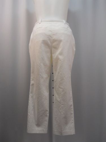 Charter Club White Curvy Belted Slim Leg Ankle Dress Pants Plus Size 14W-20W