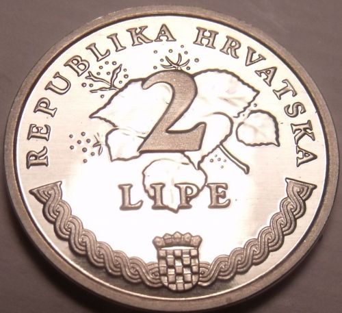 Proof Croatia 2009 2 Lipe~Grape Vine~Proofs Are The Mints Best Work~Free Ship