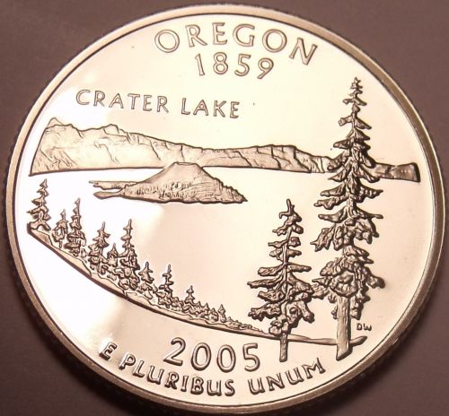 CAMEO PROOF 2005-S CAMEO OREGON STATE QUARTER~FR/SHIP~