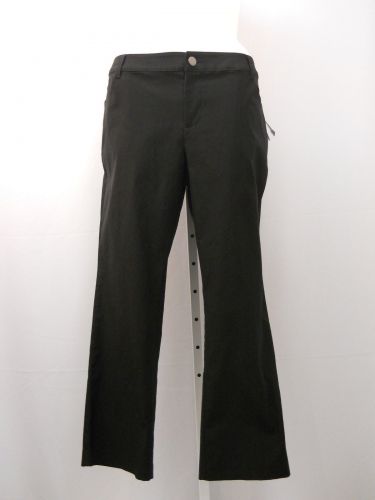 INC Woman’s Dress Pants Petite Size 20WP Solid Black Straight Legs Classic 44X29