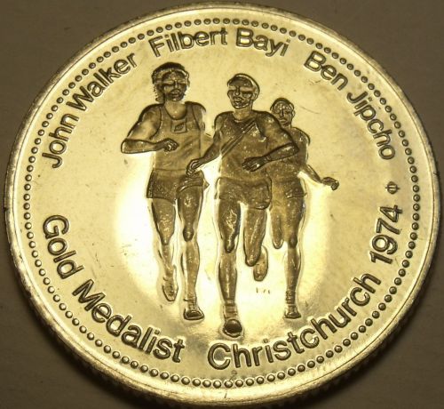 Large Gem Unc Walker-JIpcho-Bayi~1500 Meters Race Gold Medalist Medallion~Fr/Shi