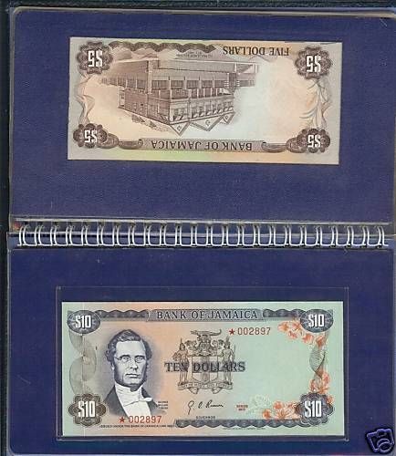 INCREDIBLY RARE DOUBLE SET OF JAMAICA NOTES 1 OF A KIND~FREE SHIPPING