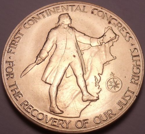 Massive 1974 Gem Unc A-R-B Medallion~John Adams~First Continental Congress~Fr/Sh