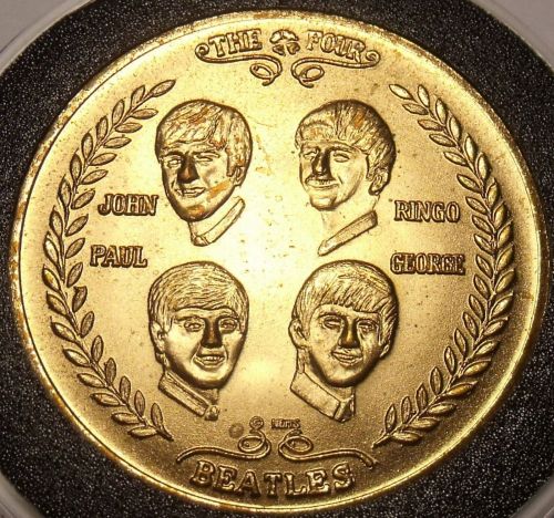 Gem Unc Beatles 1964 Commemorative Coming To America Medallion~Very Nice~FR/Ship