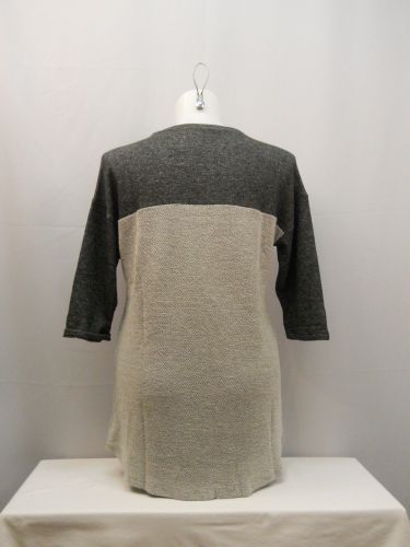 Style & Co Studded 3/4 Sleeves Scoop Neck Textured Knit Tunic Top Size 0X