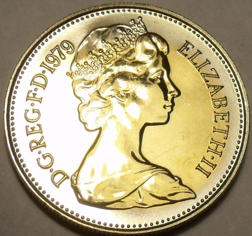 Scarce Great Britain 1979 5 Pence~Only 81k Minted~Proofs Are The Best Coins~F/S
