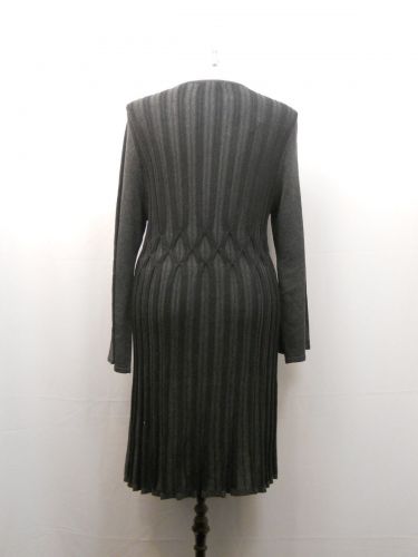 Sweater Dress Plus Size 3X Style & Co Black Grey Scoop Neck Long Sleeves Ribbed