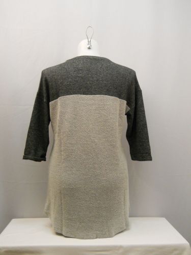 Style & Co Studded 3/4 Sleeves Scoop Neck Textured Knit Tunic Top Size 0X