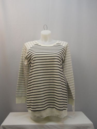 Style & Co Striped Crew Neck Long Sleeves Pullover Sweatshirt Size 0X 1X