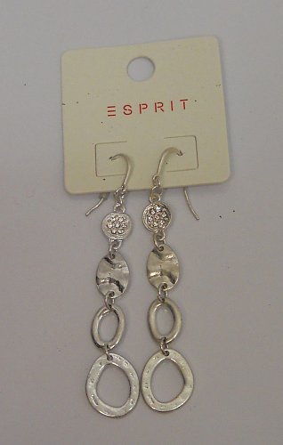 Women Earrings Fashion Drop Dangle Silver Tones Hook Fasteners SPRIT