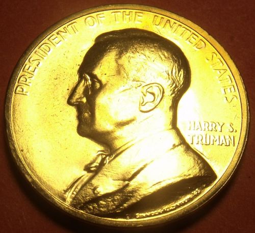 Gem Unc Harry S. Truman Presidential Bronze Inauguration Medallion~Free Sh