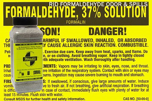 SMELLEZE Natural Formaldehyde Spill Remover & Odor Eliminator Granules: 2 lb.