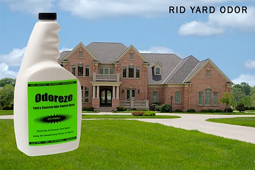 ODOREZE Yard & Concrete Odor Eliminator Spray: Makes 64 Gallons to Clean Smell