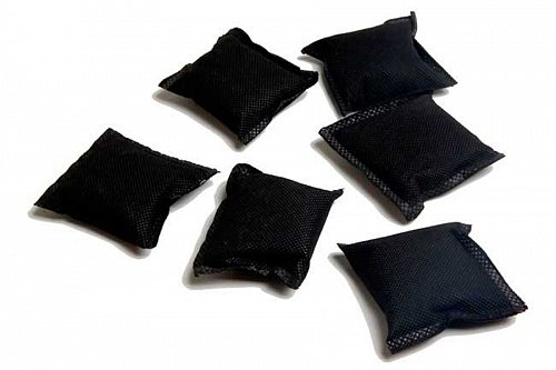 SMELLRID Reusable Activated Carbon Odor & Moisture Absorber: 6 (2.5" x 3") Pouches