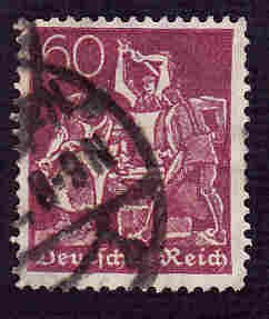 German Used Scott #168 Catalog Value $20.00