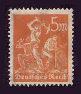 German MNH Scott #221 Catalog Value $.48