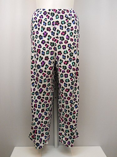 PLUS SIZE 2X Women Pajama Bottoms SECRET TREASURES Animal Microfleece Sleep Pant