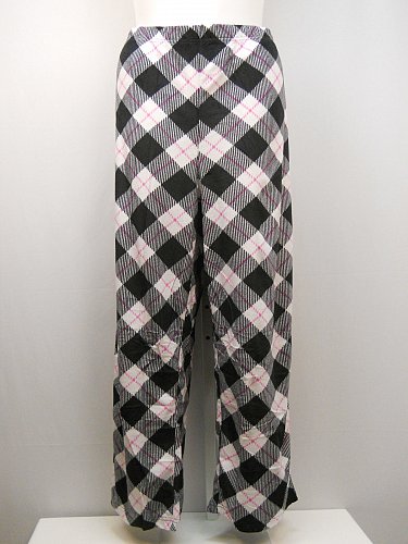 PLUS SIZE 3X Women Pajama Bottoms SECRET TREASURES Plaid Microfleece Sleep Pants