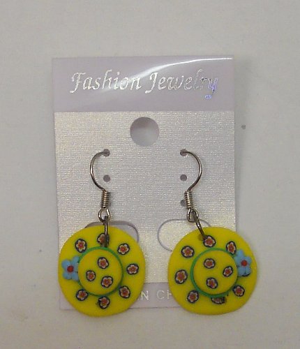 Women Fashion Earrings Drop Dangle Yellow Sunbonnet FASHION JEWELRY Hook