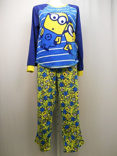 PLUS SIZE 2X Women 2PC Microfleece PJ Set DESPICABLE ME MINION Long Sleeves Crew