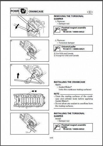 Yamaha 225 250 L250 2-Stroke Outboards Service Repair Manual CD 225G 250B L250B