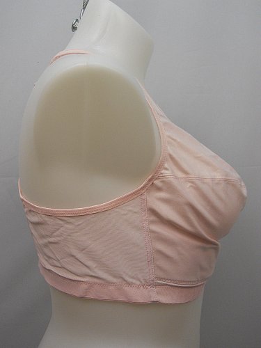 Women BRA 52B Posture Bra Full Coverage Solid Pink Wire Free Front Closure