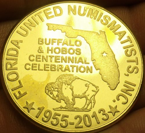 Huge 38.7mm F.U.N. 58th Annual 2013 Convention Medallion~2013~Florida~Free Ship