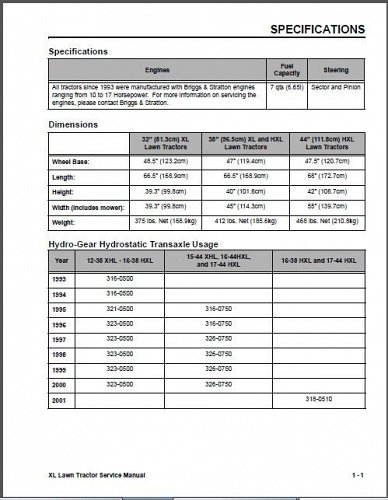 Toro XL Lawn & Garden Tractor Repair Service Manual CD -- 12-38 16-38 15-44 XHL