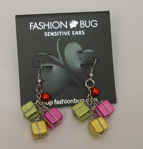 Women Earrings CHRISTMAS Fashion Drop Dangle Gifts Multi Color Hook FASHION BUG