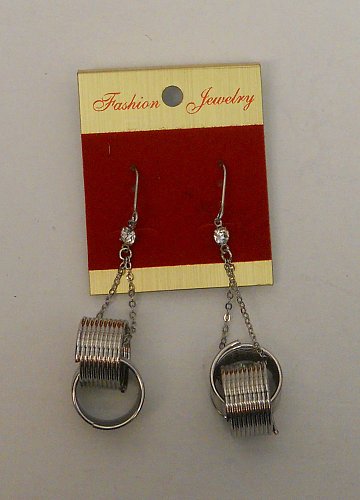 Women Drop Dangle Fashion Earrings Rhinestones Silver Springs FASHION JEWELRY