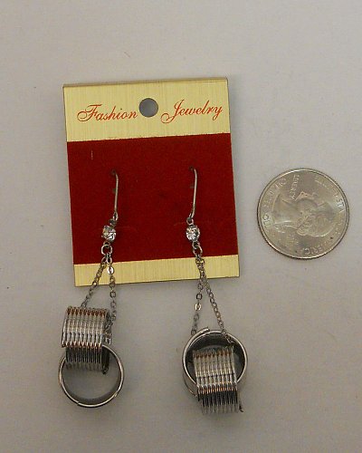 Women Drop Dangle Fashion Earrings Rhinestones Silver Springs FASHION JEWELRY