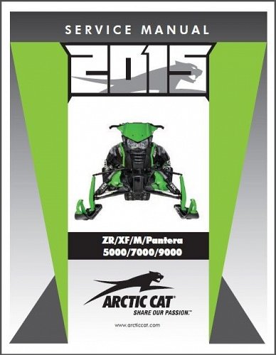 2015 Arctic Cat ZR XF M Pantera 5000 7000 9000 Snowmobiles Service Manual CD