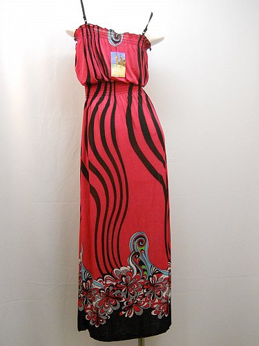 Halter Dress Size M Fuchsia Spaghetti Strap Cocktail Sexy Full Length 65% Silk