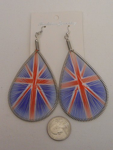 Unisex Earrings Dream Catchers British Flag Fashion Drop Dangle FASHION JEWELRY