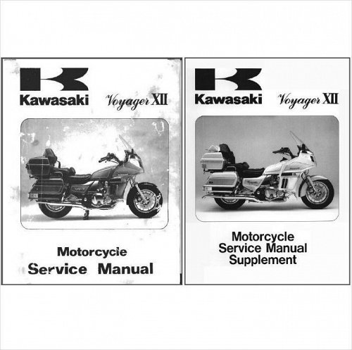 1986-2003 Kawasaki ZG1200 Voyager XII Service & Parts Manual on a CD