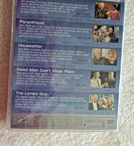5movie DVD Steve MARTIN,Bowfinger,Parenthood,Housesitter,Goldie HAWN Dana DELANY