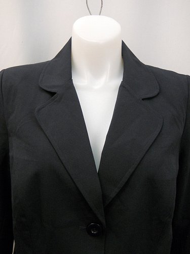 Womens Suit Jacket Blazer AGB PLUS SIZE 14W Collared Long Sleeves Lined Solid