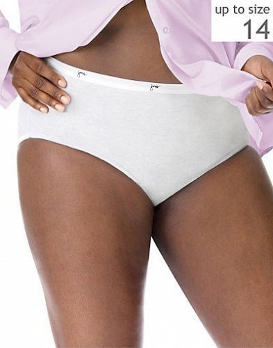 SIZE 11 Panties 5-Pack JUST MY SIZE JMS 100% Cotton TAGLESS&reg; Blue Assortment