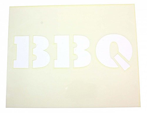 BBQ -Lg- Stencils- 2 Pc Set- 8 x 10 -14 mil Mylar Painting/Crafts