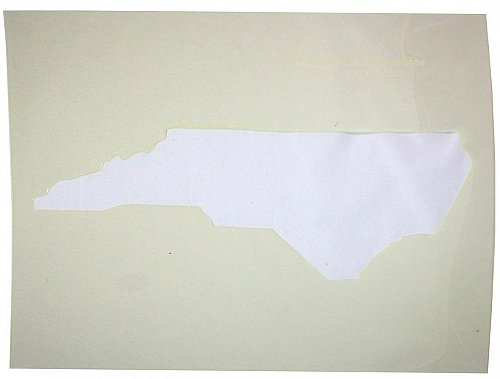 State of North Carolina Stencil Mylar 14 Mil 17W x 14"H - Paint /Crafts/Template