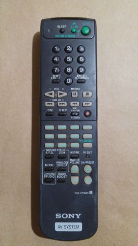 SONY RM PP404 REMOTE CONTROL = HT DDW820 DW620 STR DE345 DE445 DE545 DB840 DB940