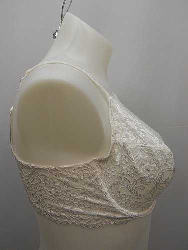 BRA 42D Womens Lace Bra SMART & SEXY White Full Support Underwire Adjustable Str