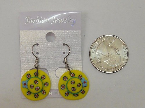 Women Fashion Earrings Drop Dangle Yellow Sunbonnet FASHION JEWELRY Hook