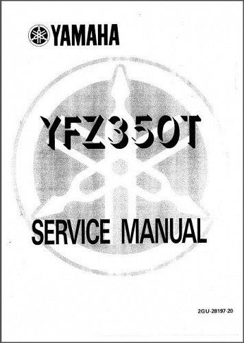 87-08 Yamaha YFZ350 Banshee 350 ATV Service Repair Manual CD - English & French