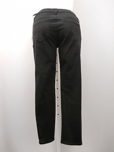 Seven7 Luxe Jeans Size 14 Black Womens Embellished Skinny Legs Mid-Rise 36X30