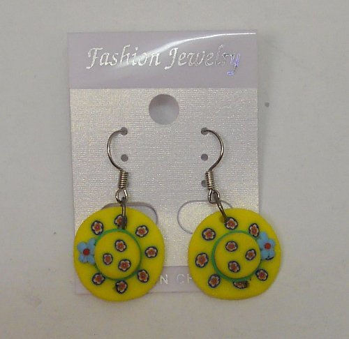Women Fashion Earrings Drop Dangle Yellow Sunbonnet FASHION JEWELRY Hook