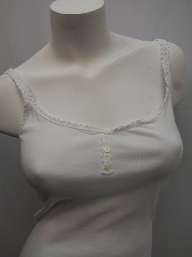 Womens Tank Top 3PKG SIZE M NO BOUNDARIES Solid White Gray Black Lace Trim Pullo